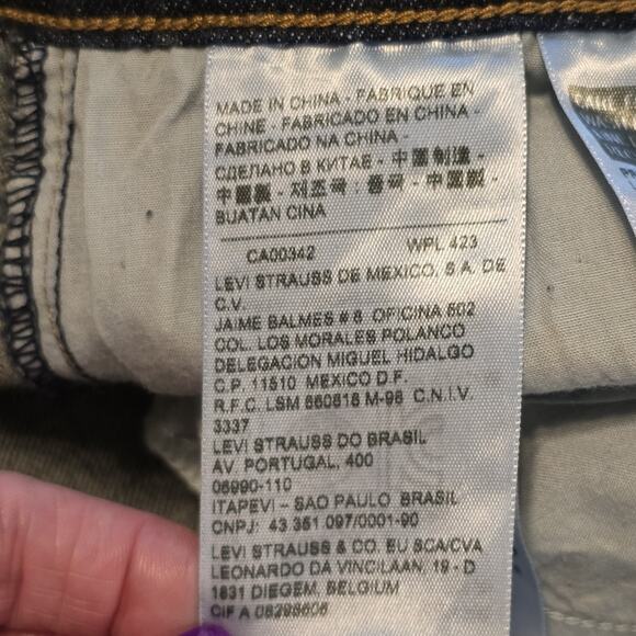 Levis 515 Bootcut Jeans Womens Size 14M Blue Mid Rise Dark Wash Classic Casual - Picture 4 of 14